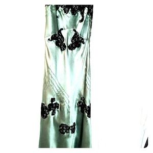 Aqua and black juniors dress size 2